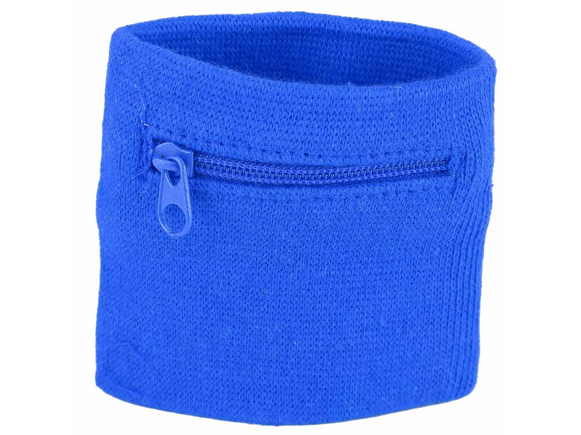 Carteira De Pulso Unissex Com Bolso Zíper Para Moedas E Chaves, Ideal Para Esporte, Academia E Corrida (azul)