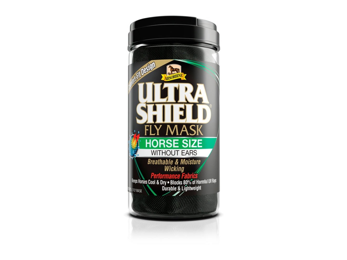 Máscara de Mosca Sem Orelha Ultrashield Preto Fullabsorbine