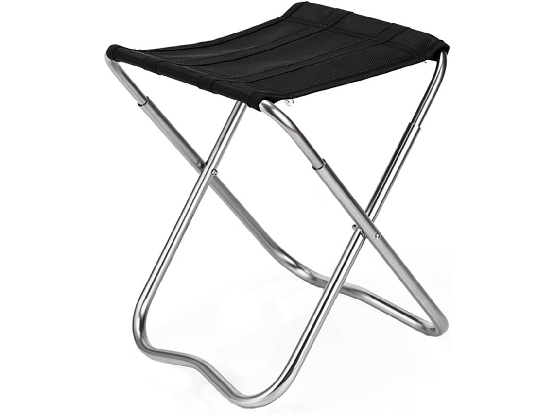 Banqueta de Camping Alipis em Aço e Pe Dobrável, Leve, Compacto Ideal para Camping