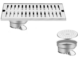 Ralo De Piso Linear Para Chuveiro, 12cm De Largura, Aço Inoxidável 304, Coletor De Cabelo Para Chuveiro, Drenagem Rápida