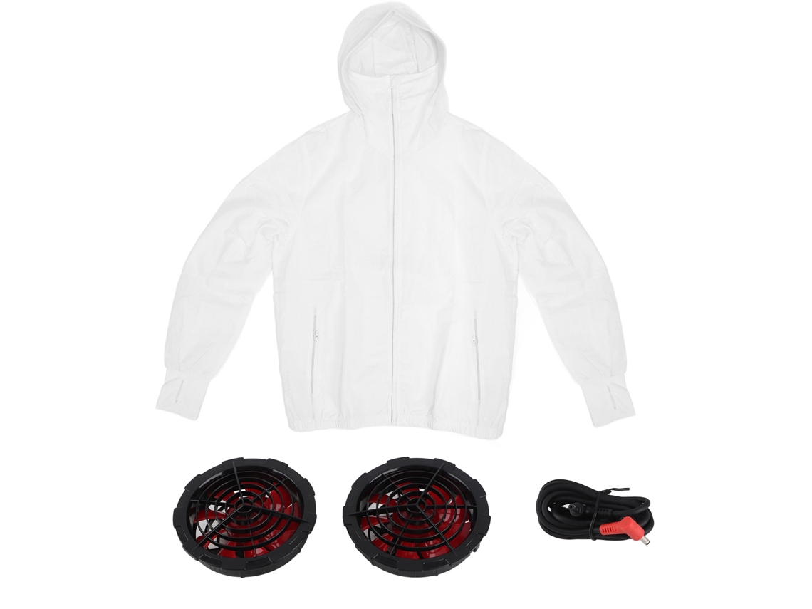 jaqueta de ar condicionado com 2 ventiladores 3 velocidades USB roupa resistente ao sol para homens S/MARCA