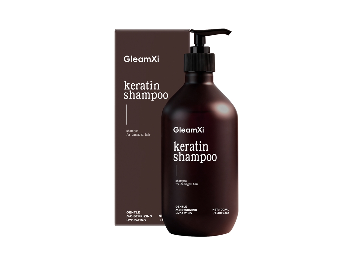 Shampoo Gleamxi com Queratina para Cabelos Sedosos e Leve Sensação LAXISCREED
