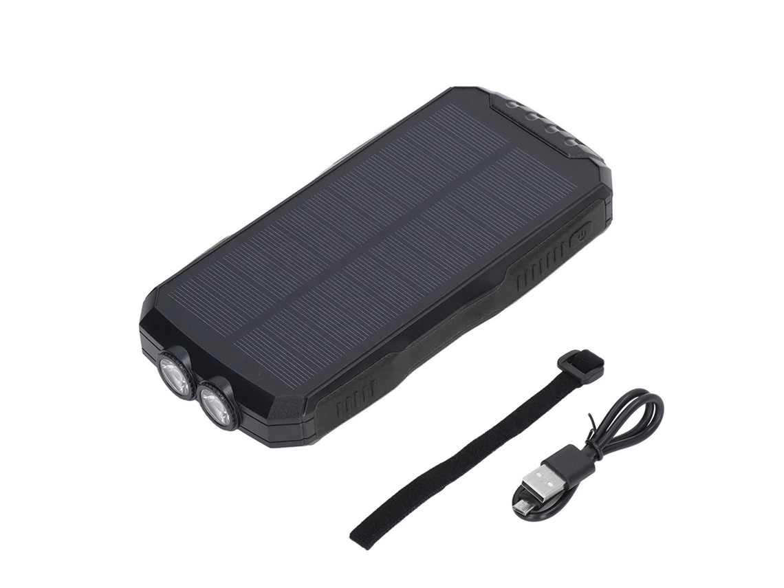 2026 batería Portátil Solar 25000mah Inalámbrica Qi 5w Impermeable com 4 Modos de Luz para Telefones e Tablets