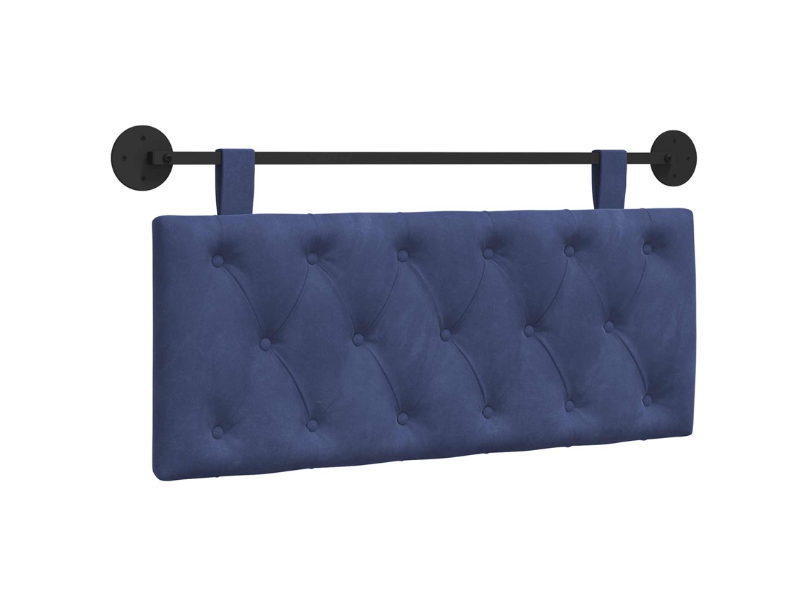 Conjunto 1 Cabeceira Moderna Vidaxl Azul Veludo (110 X 55 X 7 Cm)