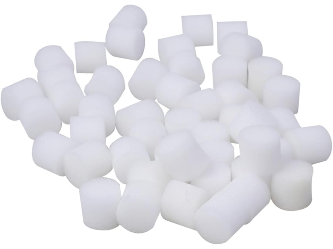 Inoomp 100 Unidades de Esponjas para Plantio Hidropônico 30mm Brancas Feitas de Material Esponjoso para Cultivo de CHABERLU