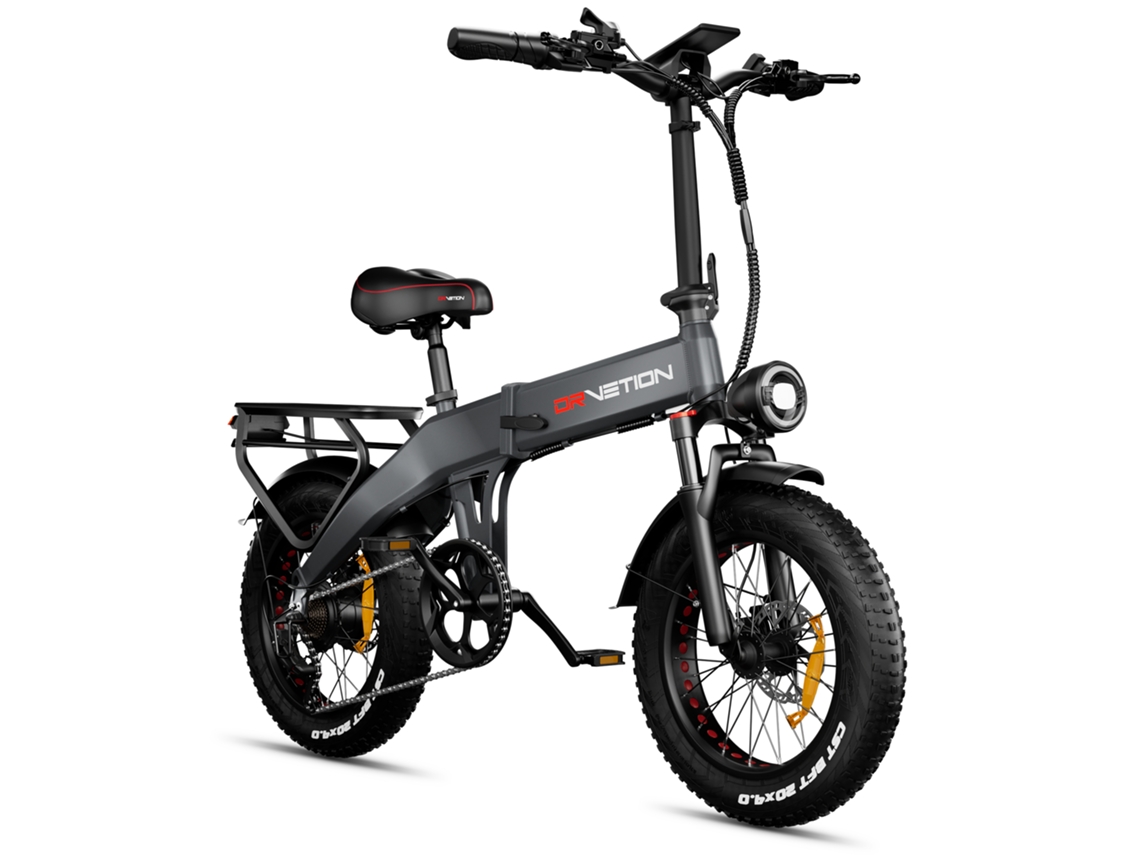 Bicicleta Elétrica Drvetion Bt20 Pneus Largos De 20 Polegadas, Bateria De 48v 10ah