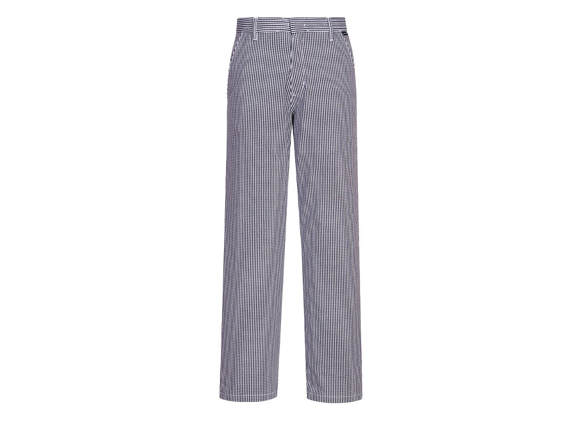 Calça Barnet Chef – Conforto E Estilo Na Cozinha Xadrez Azul / Xl