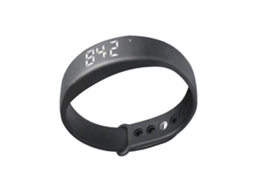 Pulseira Inteligente Multifuncional Com Display Led De Gel De Sílica Azul, Conexão Usb 2.0, Monitor De Sono, Pedômetro, Termômetro E Alarme Vibra