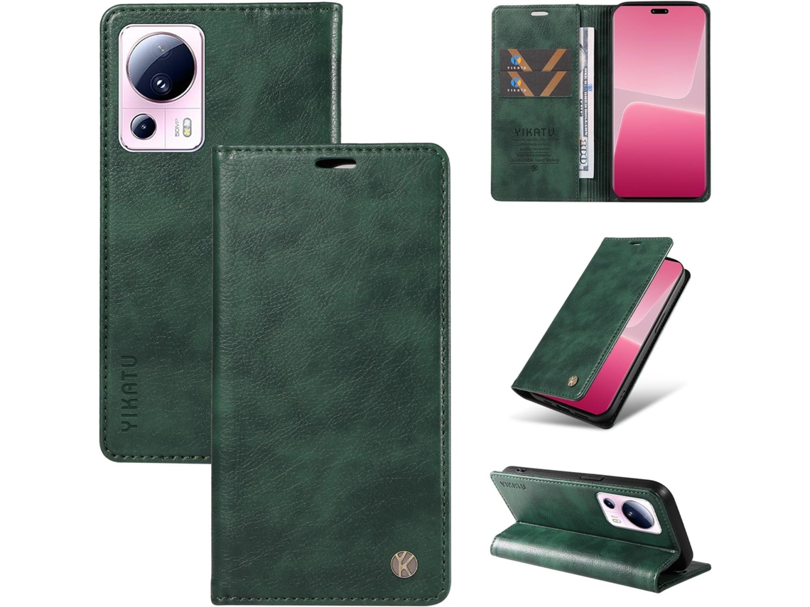 Capa Para Xiaomi 13-lite 5g, Capa Carteira Em Couro Pu Resistente A Impactos, Capa Dobrável Flip Resistente A Impactos