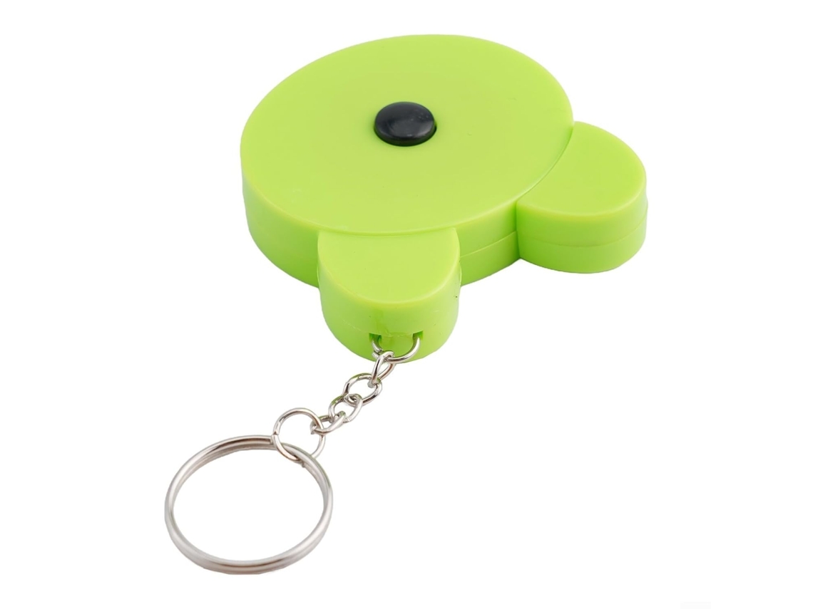 Régua métrica portátil com design animado e encaixe por chaveiro, retrátil automática, 0-150 cm (0-60 polegadas), escala métrica para...