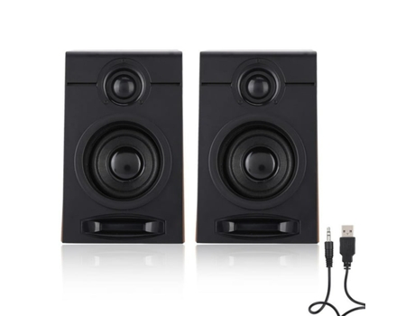 Colunas Pesados Samuriiron para Computador de Som Hifi Subwoofer para Computador com Tapete Antiderrapante