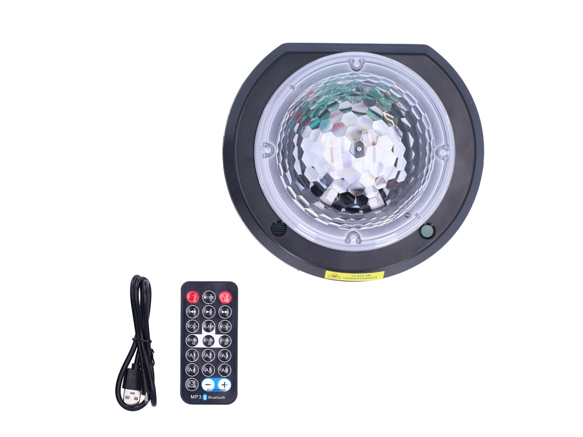 Rebe-projetor De Estrelas Led Com Controle Remoto, Bluetooth E Música, Lâmpada De Projeção Multifuncional Para Quarto