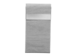 Capa para Cigarros de Aço Inoxidável com Textura de Madeira para 20 Cigarros Viagem Presente Cinza S/MARCA