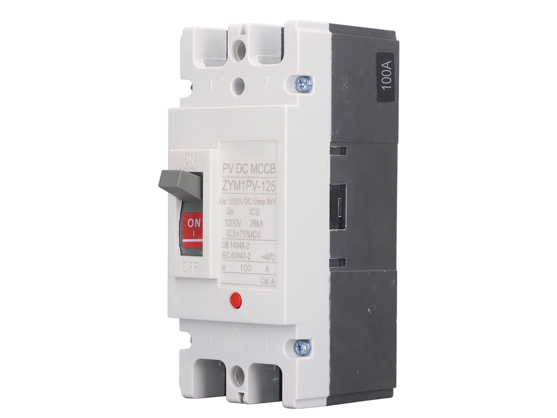 Interruptor de Circuito Veloriskku 2p 100a 1000v Proteção contra Curto circuito para Solar