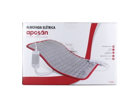 Aposan comfort travesseiro elétrico de microfibra calor 30x40cm