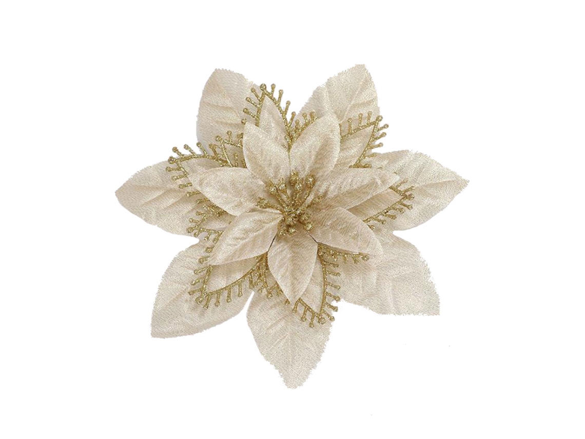 Flores Decorativas De Natal Decorar Árvores E Acessórios Natalinos
