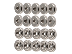 Conjunto Canight Com 30 Porcas Serrilhadas De Metal Para Instalação E Armazenamento Conectores Segurança Em Aplicações