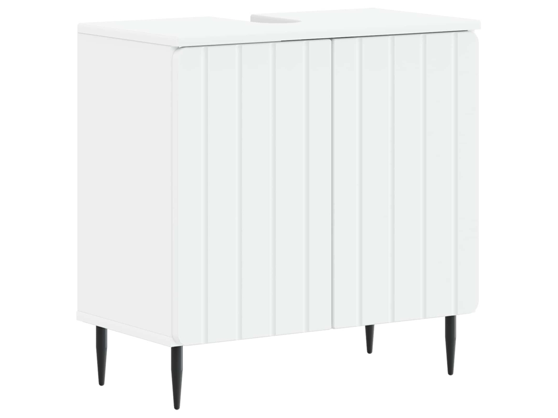 Vidaxl Armário Para Pia De Banheiro Zwolle Branco 59,5 X 31,5 X 59 Cm