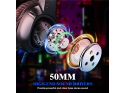 Auriculares con Cable para Juegos de Esports, Luces Led, Micrófono Ajustable, Compatibles con Teléfonos y Tablets, Soulbytes S20 | S/MARCA