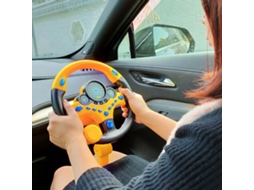 Primerox brinquedo Volante de Simulação Elétrico para Crianças com Luzes Música Educação Infantil