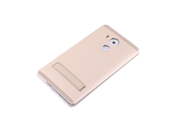 Capa metálica com TPU dourado para Huawei Mate 8, antichoque e esfumada