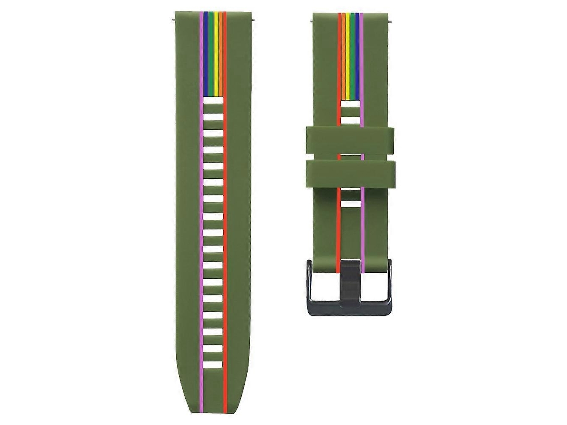 Pulseira De Silicone Arco-íris Para Huawei Watch Gt Runner