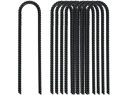 Estacas de aço galvanizado AQUAFORGE, 30 cm, com ganchos, para camping
