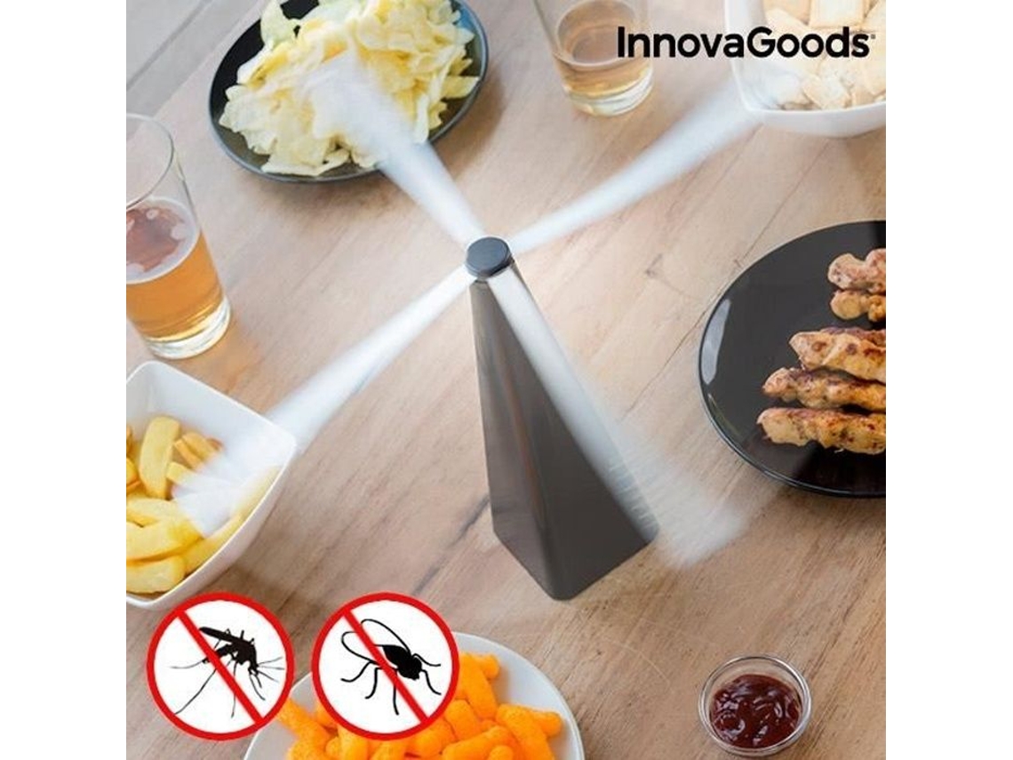 Repelente de moscas elétrico para refeições ao ar livre - Repele moscas e insetos, Repelente de moscas ideal para churrascos, piqueniques e S/MARCA
