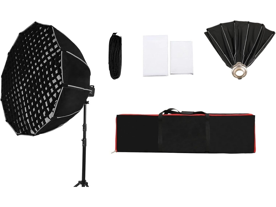 Softbox Para Flash Speedlight, Softbox Parabólico De Liberação Rápida