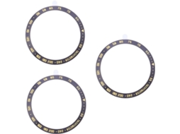 Conjunto De 3 Anéis Metal Para Relógio, Protetores Aço Aro