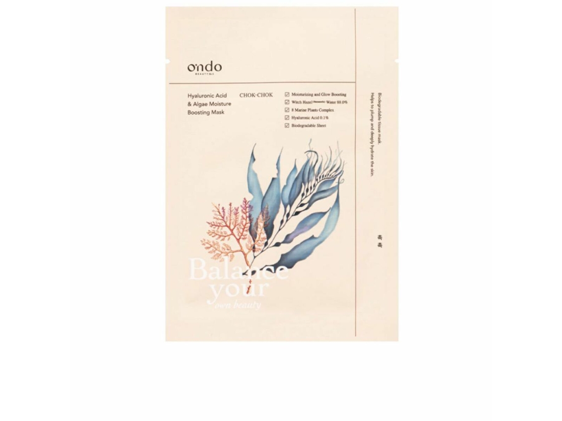 Ondo Beauty - Máscara Hidratante Com Ácido Hialurônico E Algas Chok-chok 25 G