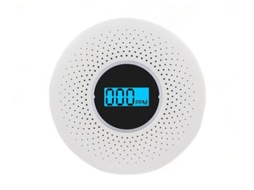 Lurelia Detector De Fumo E Co 2 Em 1, Com Visor Lcd, Alarme Sonoro