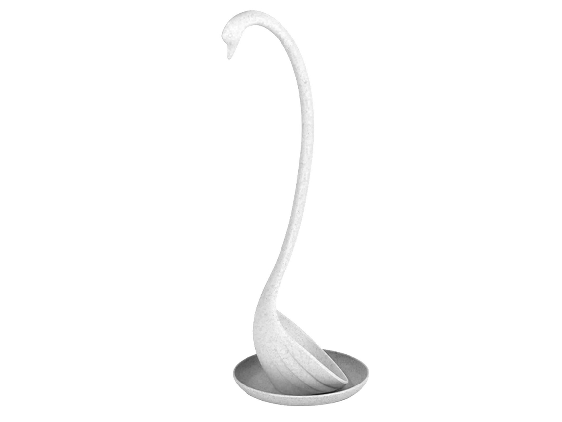 Colher de Sopa Cisne LAXISCREED com Prato Branco