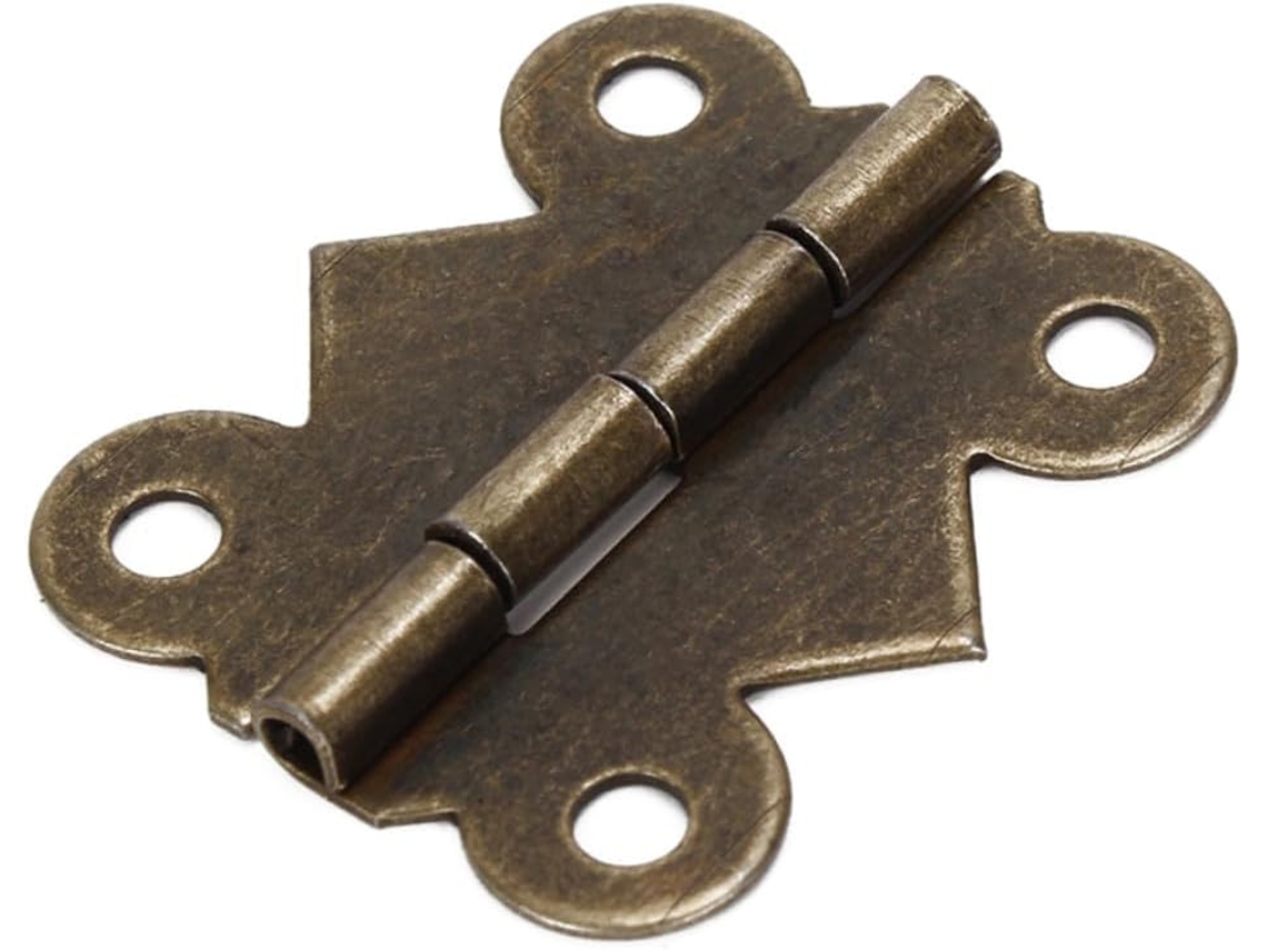 Dobradiças De Caixa Vintage Em Bronze, Resistentes, Em Ferro, Para Armários, 20 Peças, 2, 5x 2cm, Ideais Para Caixas De