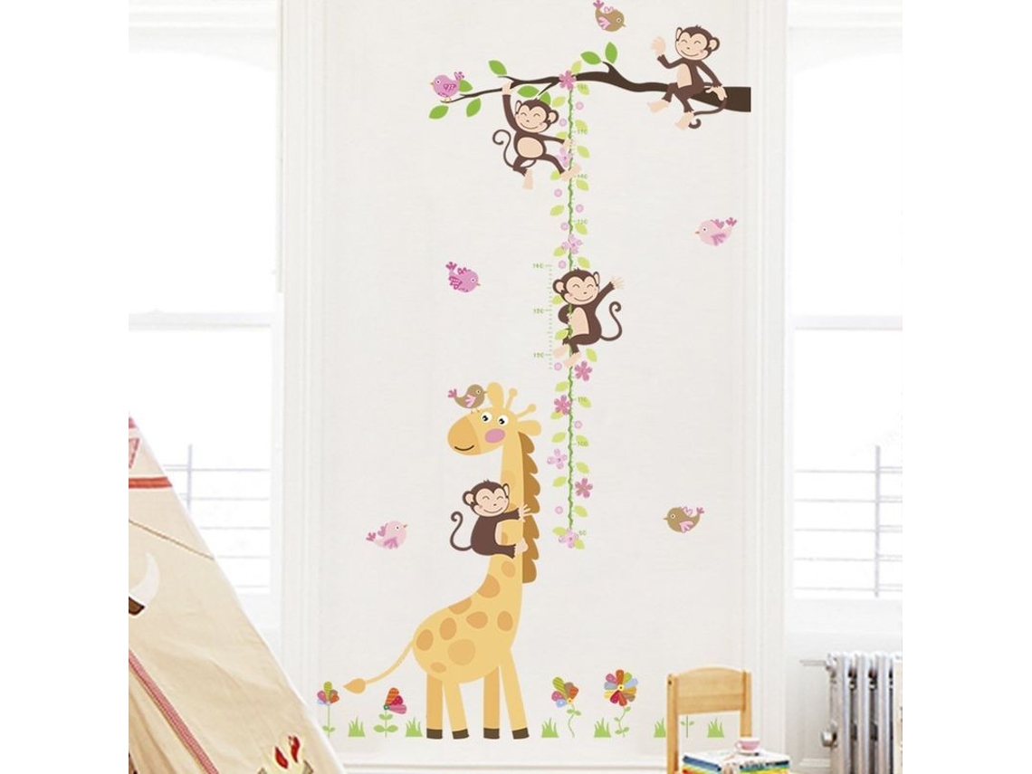Calcomanías De Altura Para Pared De Habitación Infantil Y Guardería Adhesivas Removibles