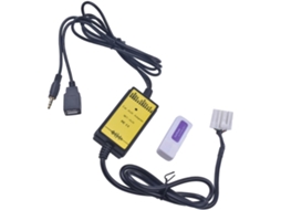 Cabo Auxiliar Adaptador Usb Para Carro Para Carregador Eletrônico