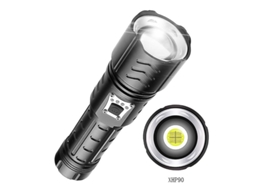 Tocha Led Xhp90 10000lumens Recarregavel 5modos Zoomable Camping/casa/emergencia Preto Yizhood