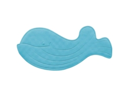 Tapete Infantil Nova Line, Anti derrapante, com Padrão de Baleia, Borracha, Lavável, 35x75cm, Azul | S/MARCA