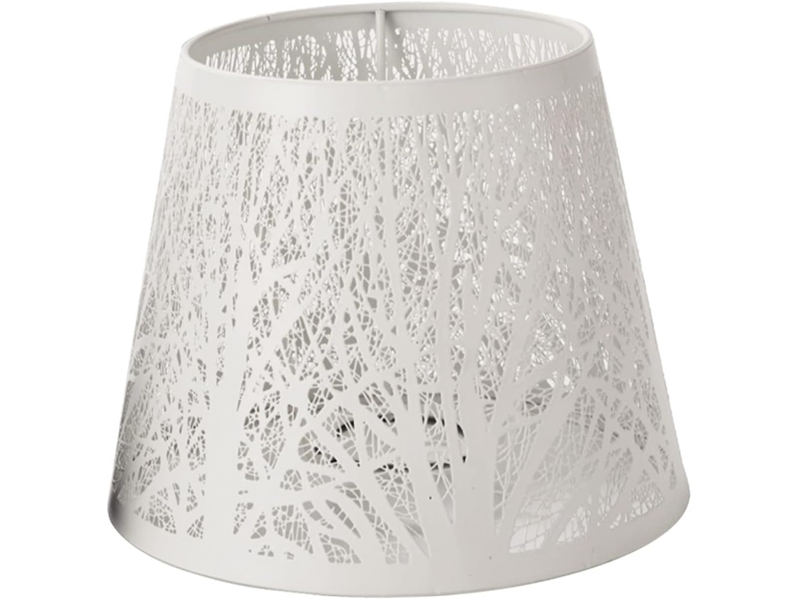 Suporte De Metal Branco Em Formato De Árvore Para Lâmpada E27, Design Simples E Moderno, Acessório Resistente.