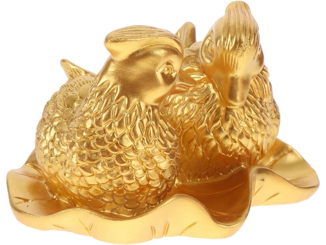 Escultura Tangerina Resina Dourada Parabéns Estável Decoração Elegante Jantar Casamento Base Mesa GOKOCO