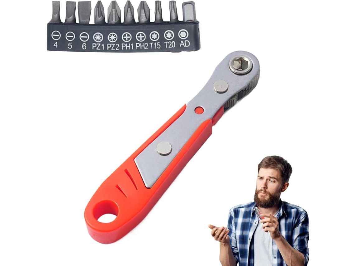 Chave De Fenda Com Catraca Para Espaços Apertados, Soquetes E Bits À