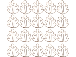 20-clipes De Papel Decorativos Em Ferro Dourado, Formato De Tartaruga