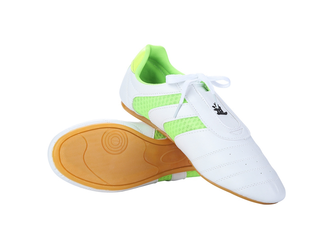 Sapatos Adulto Taekwondo Homem Mulher Resistente Antiderrapante Verde 37