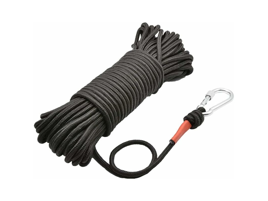 Linha de Pesca Magnética com Mosquetão, Nylon, 10 M, 4mm AQUAFORGE