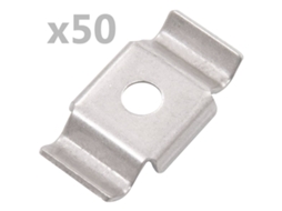 Fence Clip, Fence Clips Vidaxl Prateado Aço Inoxidável (50x27 Mm)