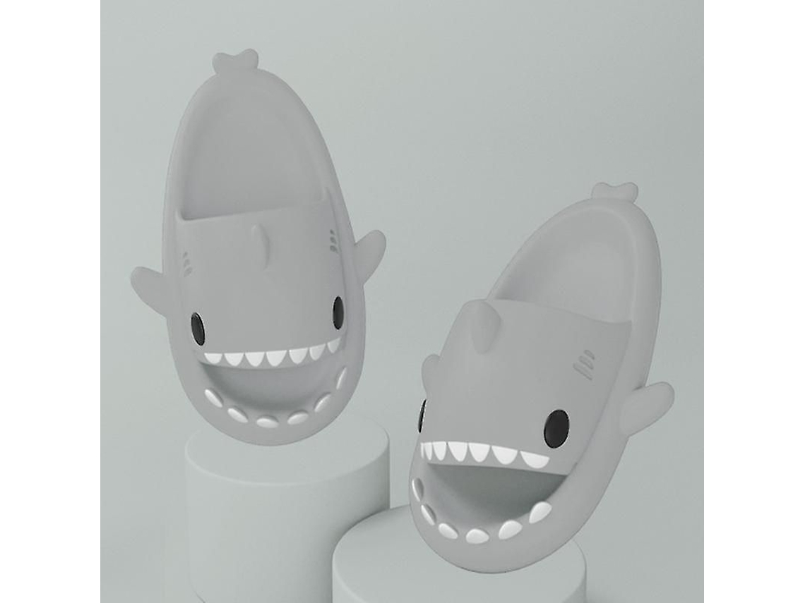 Sandálias de Banho Antideslizantes Tiburón para Meninos e Meninas, Material EVA, Verão, Chinelos S/MARCA
