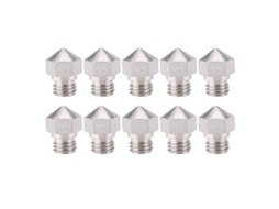 10 Peças De Bico De Extrusor Mk10 De Aço Inoxidável Acessórios Para Impressora 3d