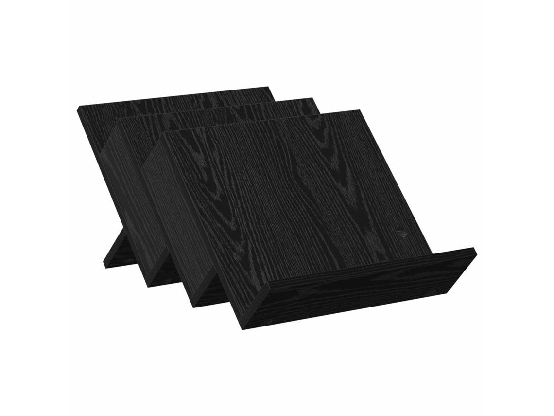 Conjunto 1 Estante De Revistas Vidaxl Preto Derivados De Madeira (53 X 40 X 28,5 Cm)