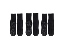 Meias de Ioga, 3 Pares, Antiderrapantes, Cores Branca AQUAFORGE