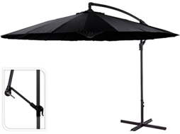 Guarda-Sol PROGARDEN Preto Excêntrico (300 cm)